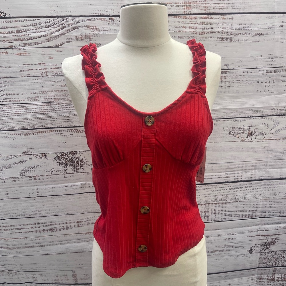 No boundaries rib button front tank